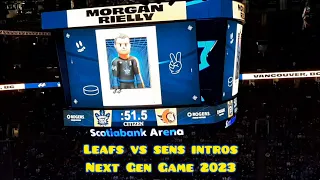 Leafs vs Senators Next Gen Game Intros Jan 27 2023 MUST WATCH