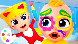 Let's Make Baby Pretty | Colors on Baby's Face + MORE Tinytots Nursery Rhymes & Kids Songs