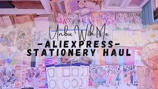 ASMR Unboxing | Huge AliExpress Stationery Haul Part 1