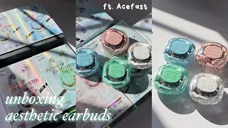 🎧 unboxing Acefast T8 crystal series earbuds | ft. Acefast