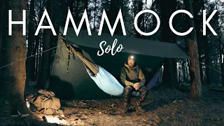 Hammock Camping in A Mysterious Moorland Forest with Craft Beer & Hammock Setup Talk