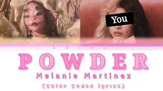MELANIE MARTINEZ & YOU AS A MEMBER // Powder | [Karaoke version] (EASY LYRICS)