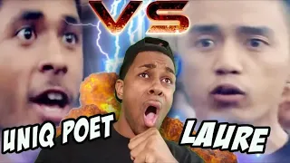 NEPALI BOY Reacting to Laure Vs Unik Poet [Epic Rap Battle] - Raw Barz | Nepali Reaction |RAP BATTLE