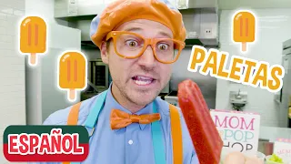 Blippi hace paletas de frutas | Aprenda a comer saludablemente para los niños | Videos educativos