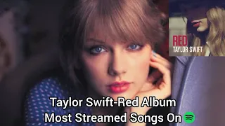 Taylor Swift-Red Album Most Streamed Songs On Spotify