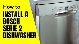How to install a Bosch dishwasher