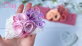 Повязка с цветами из фоамирана Украшения своими руками Diy Cute Flower Baby Headband Eva Foam Sheets