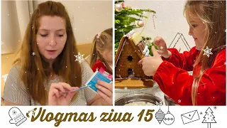 ⭐️Vlogmas ziua 15 | Gingerbread house  și produse terminate favorite și nefavorite