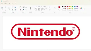 How to draw the Nintendo logo using MS Paint | How to draw on your computer