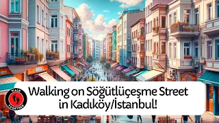 Walking on Söğütlüçeşme Street in Kadıköy/İstanbul! | 4K Walking Tour