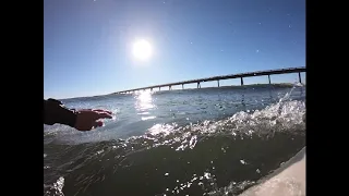 Sketchy dredging pointbreak wave- Little Rincon- Surfing POV RAW clips