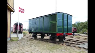 Afsløringen af Olsen Bandens Franz Jäger vogn, tirsdag den 26 juli 2022 hos Gedser remise i Gedser.
