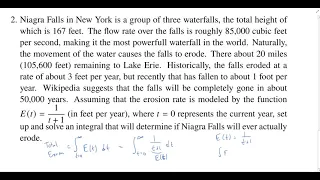 An Application of Improper Integrals, Quiz 3 Problem 2