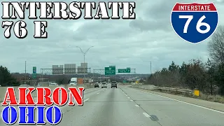 I-76 East - Akron - Ohio - 4K Highway Drive