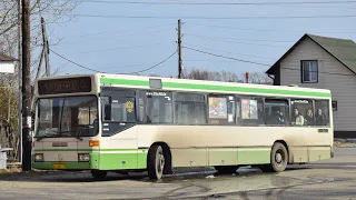 Автобус Mercedes-Benz O405N (АН 625 22). Покатушки по Барнаулу / Ride on the Mercedes-Benz O405N bus
