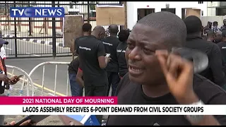 National Day Of Mourning: Lagos Assembly Receives 6-Point Demand From Civil Society Groups