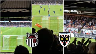 SAVED PENALTY & INSANE  ATMOSPHERE AT GRIMSBY TOWN VS AFC WIMBLEDON | MATCHDAY VLOG