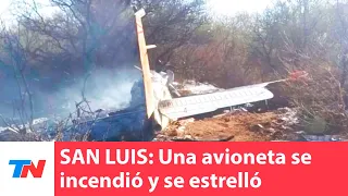 SAN LUIS I Una avioneta se incendió y se estrelló en el aeropuerto: hay tres heridos