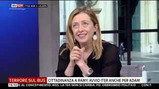 Giorgia Meloni in diretta su Sky Tg 24! Non perdetelo!