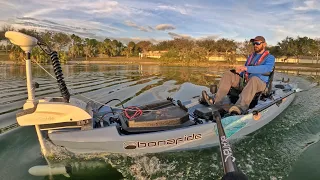 The only Bow Mount GPS Trolling motor on KAYAK video u need to watch MotorGuide Xi3 Bonafide PWR 129