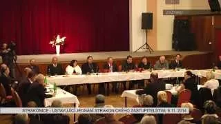 Záznam: Ustavující jednání strakonického zastupitelstva (6.11.2014)