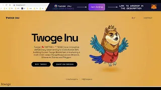 TWOGE INU COIN | AIRDROP 500$ | TWOGE NEW NFT CLAIM
