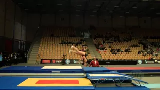 GRUBER Danielle (CAN) - 2015 Trampoline Worlds - Qualification Double Mini Routine 1