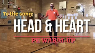 PhysEdZone: “Head & Heart” PE Dance Fitness Warm-Up | Brain Break