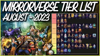 MIRRORVERSE 2023 AUGUST TIER LIST! - All Guardians Ranked! - Updated - Disney Mirrorverse