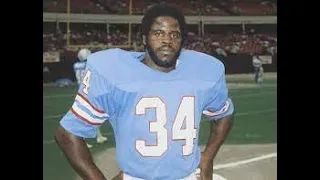 EARL CAMPBELL ONLY NFL TOUCHDOWN PASS 57 YARDS TO BILLY "WHITE SHOES" JOHNSON (SEPT. 7, 1980)