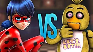 СУПЕР РЭП БИТВА: Леди Баг VS Чика ( ЛЕДИ БАГ И СУПЕР-КОТ Против FNAF )