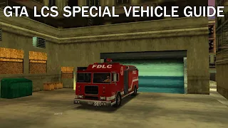 GTA LCS Special Vehicle Guide: H Firetruck (PSP Method Only)