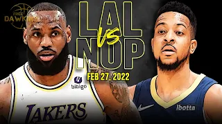 Los Angeles Lakers vs New Orleans Pelicans Full Game Highlights | Feb 27, 2022 | FreeDawkins