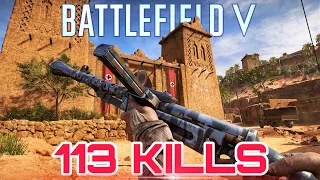 Battlefield V 113 Kills ZK-383 Al-Marj Conquest