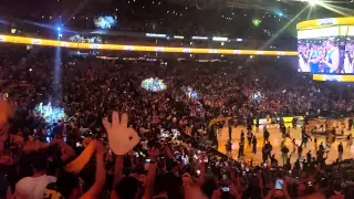 Warriors fans celebrate at Oracle Watch Party