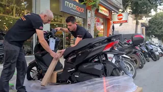 unboxing the new 2022 SYM JoyRide 300