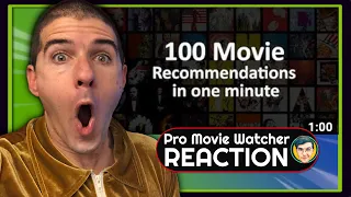 100 Movie Recommendations in One Minute REACTION