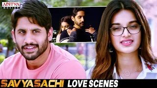 Savyasachi South Movie Love Scenes | Naga Chaitanya | Madhavan | Nidhhi Agerwal | Aditya Movies