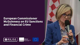 European Commissioner McGuinness on EU Sanctions and Financial Crime | RUSI Event 26 May 2023