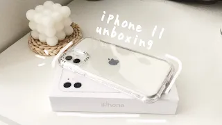 2021 Iphone 11 📱 unboxing white 128gb (aesthetic) | Malaysia