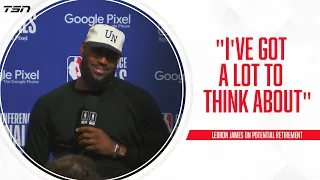 "I've got a lot to think about" - LeBron James following the Lakers game 4 loss