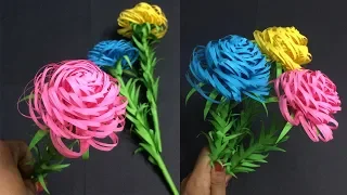 How to Make Fluffy Paper Flower | DIY-Paper Crafts