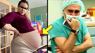 After giving birth the woman's belly kept getting bigger then doctors cut her open and were stunned