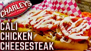 BETTER THAN CHARLEYS PHILLY STEAKS? CALIFORNIA CHICKEN CHEESESTEAK ON FLAT TOP GRIDDLE GRILL!