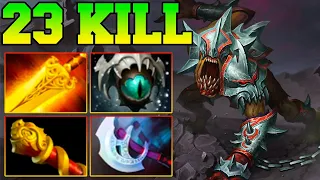 23 Kills Lifestealer !! LifeStealer Dota 2 Hard Carry Guide Pro Gameplay Safelane Jungle Build 7.35