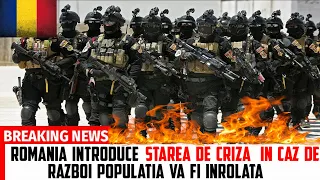 ACUM 10 MINUTE! Ne PREGATIM De RAZBOI In ROMANIA? Mobilizare Generala A Barbatilor? Legea Ce Spune