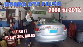 How to flush ATF on Honda Accord 2008 to 2012 HONDA  ATF DW1