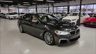 2018 BMW M550i Twin Turbo! $77K MSRP! Cold Weather and Executive Package! Startup and Walk Around!