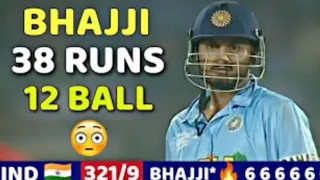 India vs Pakistan 2007 2nd ODI Highlights  HARBHAJAN SINGH 38  Runs Vs PAK  Most SHOCKING Batting %F