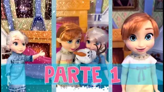 Frozen con muñecas 🍁| Olaf cuenta la historia de Anna y Elsa ►Parte 1